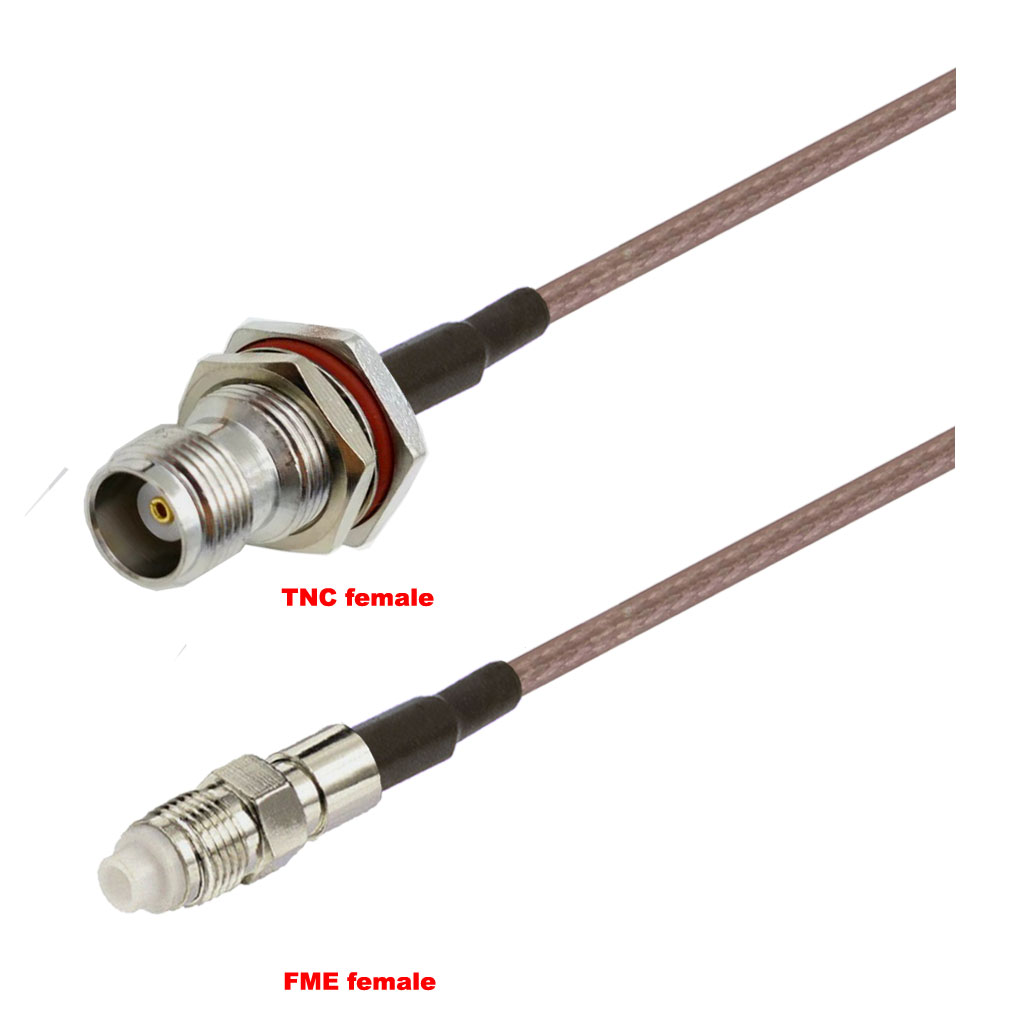 Cablu coaxial, RG316, 3m, TNC female FME female