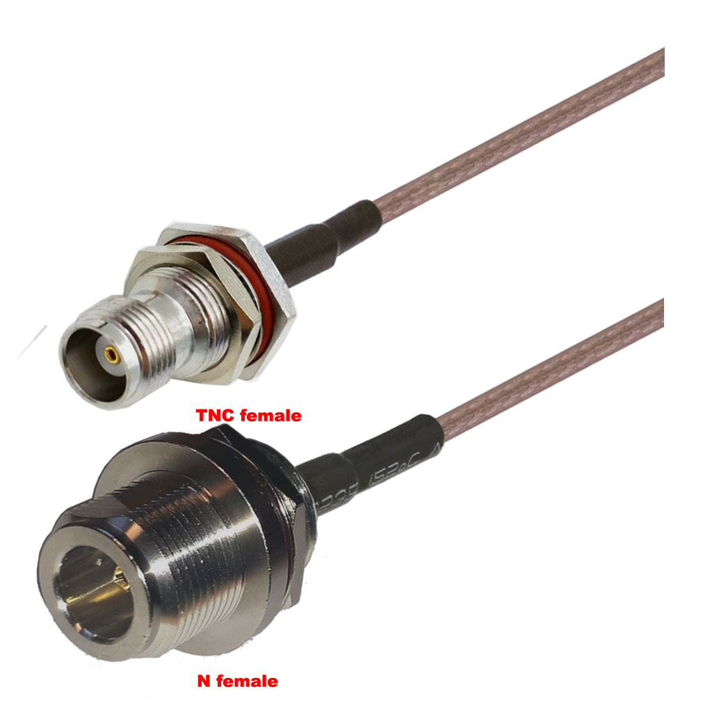 Cablu coaxial, RG316, 3m, TNC female N female