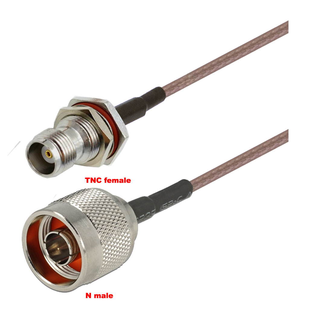 Cablu coaxial, RG316, 3m, TNC female N male