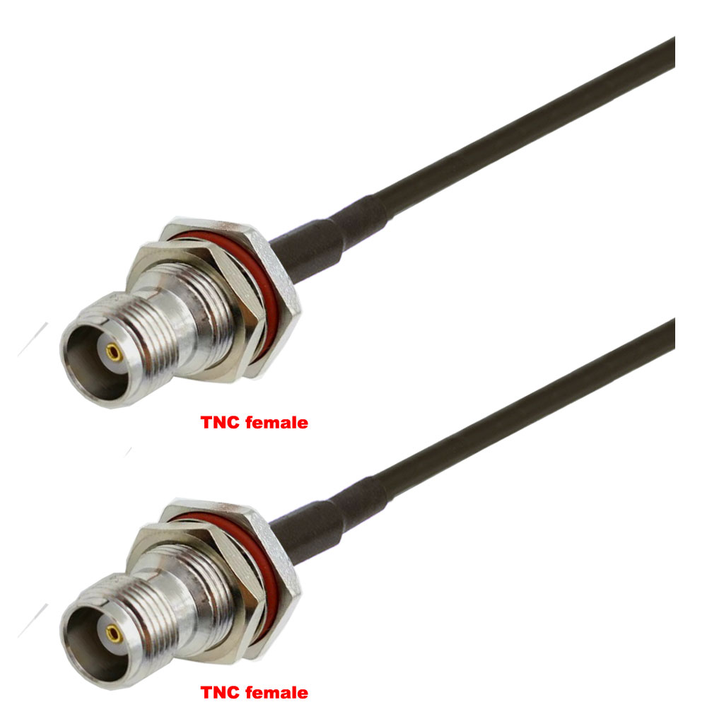 Cablu coaxial, RG174, 3m, TNC female TNC female