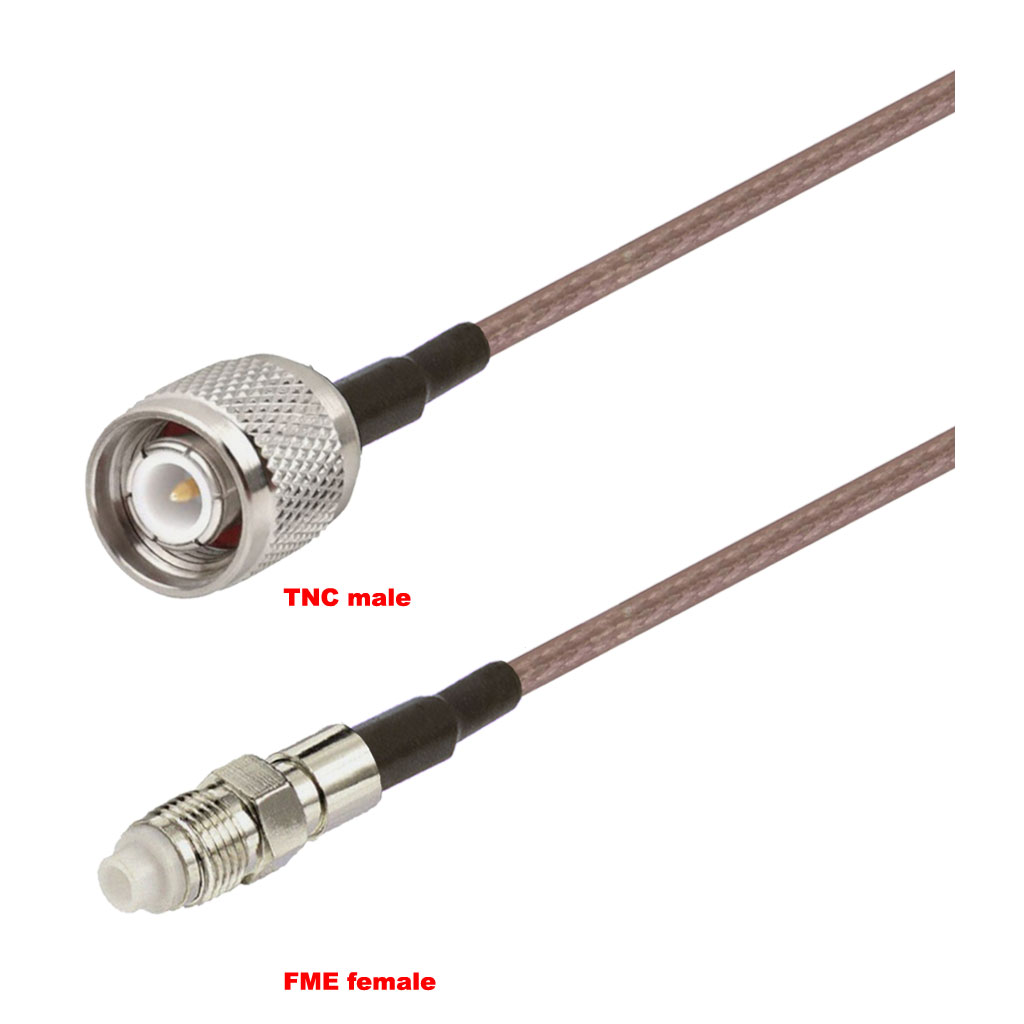 Cablu coaxial, RG316, 3m, TNC male FME female