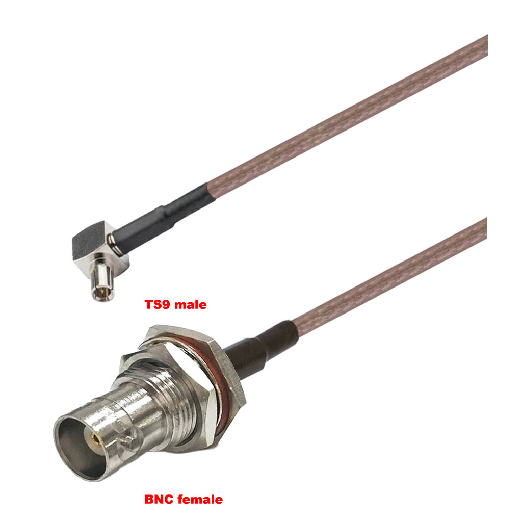 Cablu coaxial, RG316, 3m, TS9 male BNC female