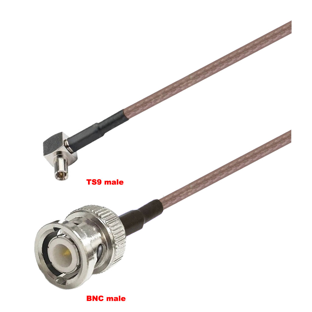 Cablu coaxial, RG316, 3m, TS9 male BNC male