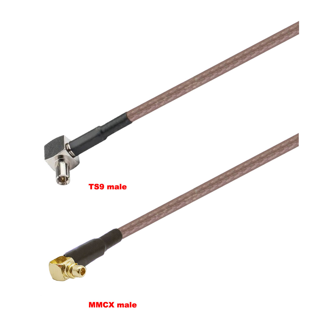 Cablu coaxial, RG316, 3m, TS9 male MMCX male