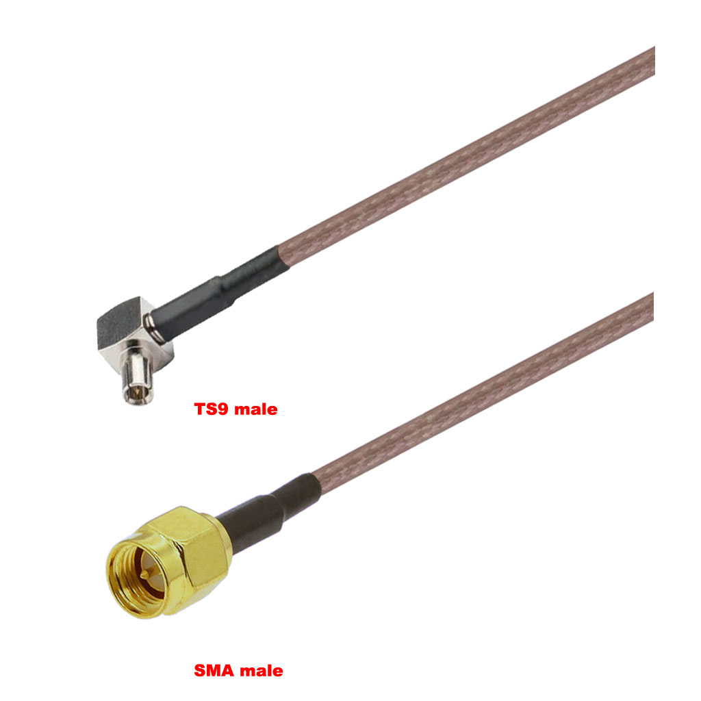 Cablu coaxial, RG316, 3m, TS9 male SMA male