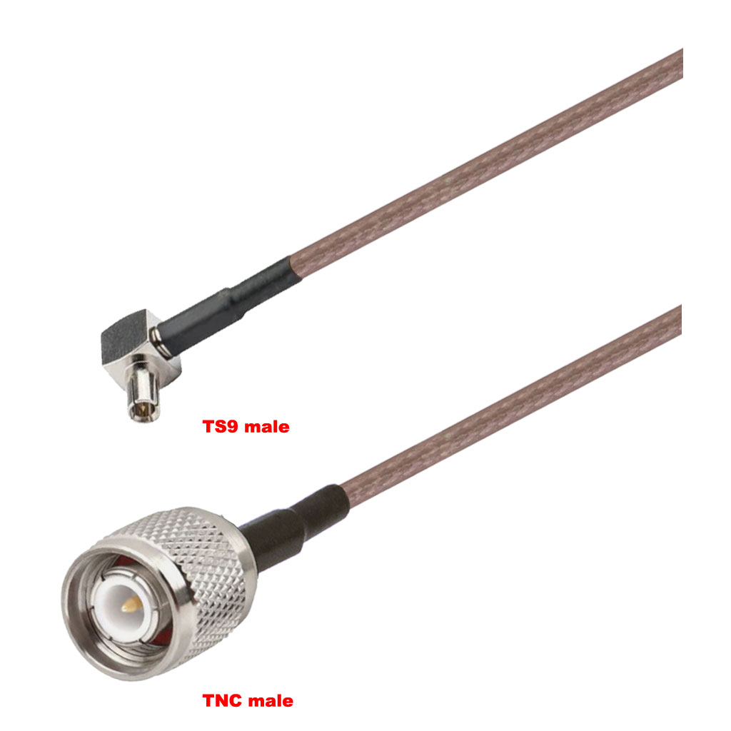 Cablu coaxial, RG316, 3m, TS9 male TNC male