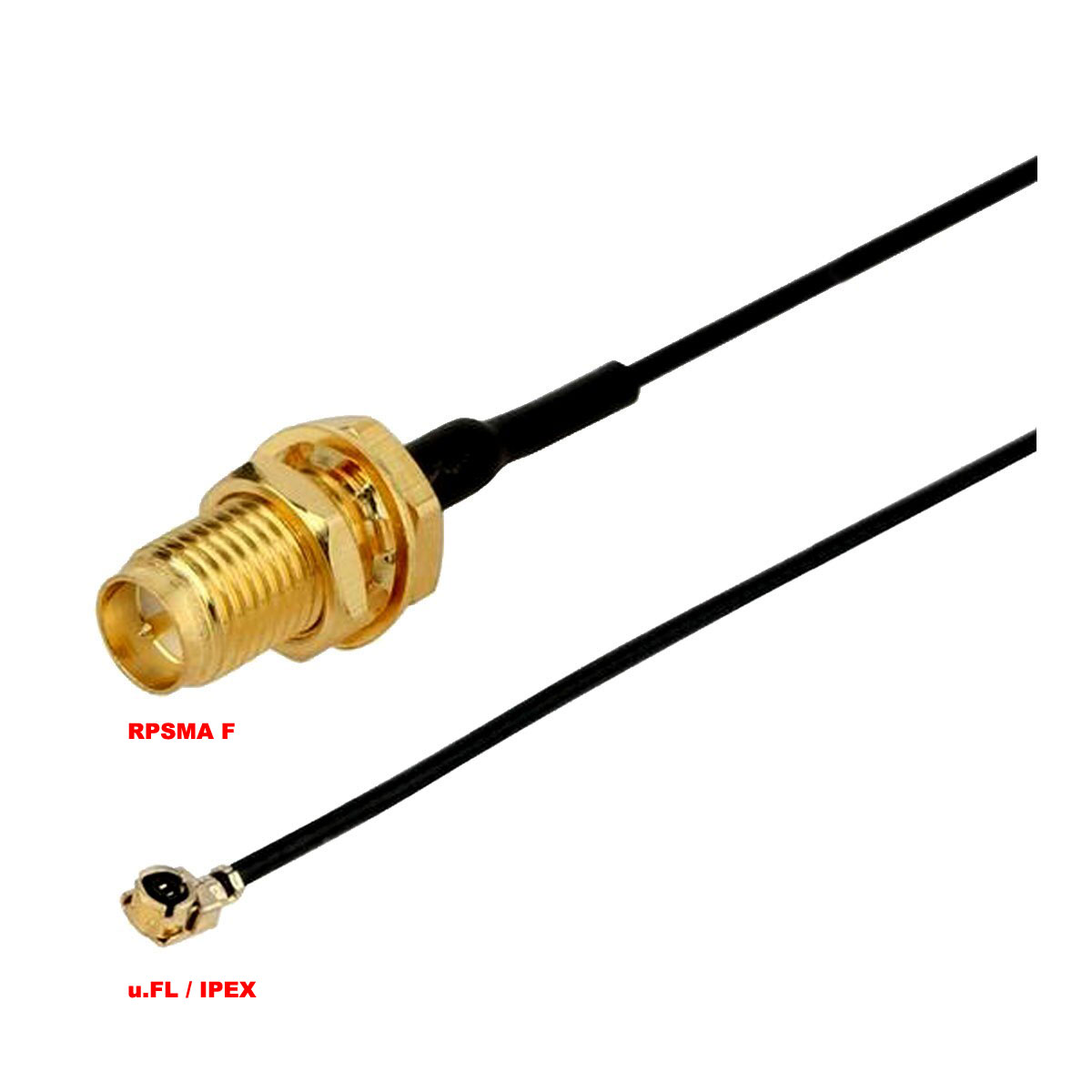 pigtail uFL RP-SMA FEMALE cablu 300mm