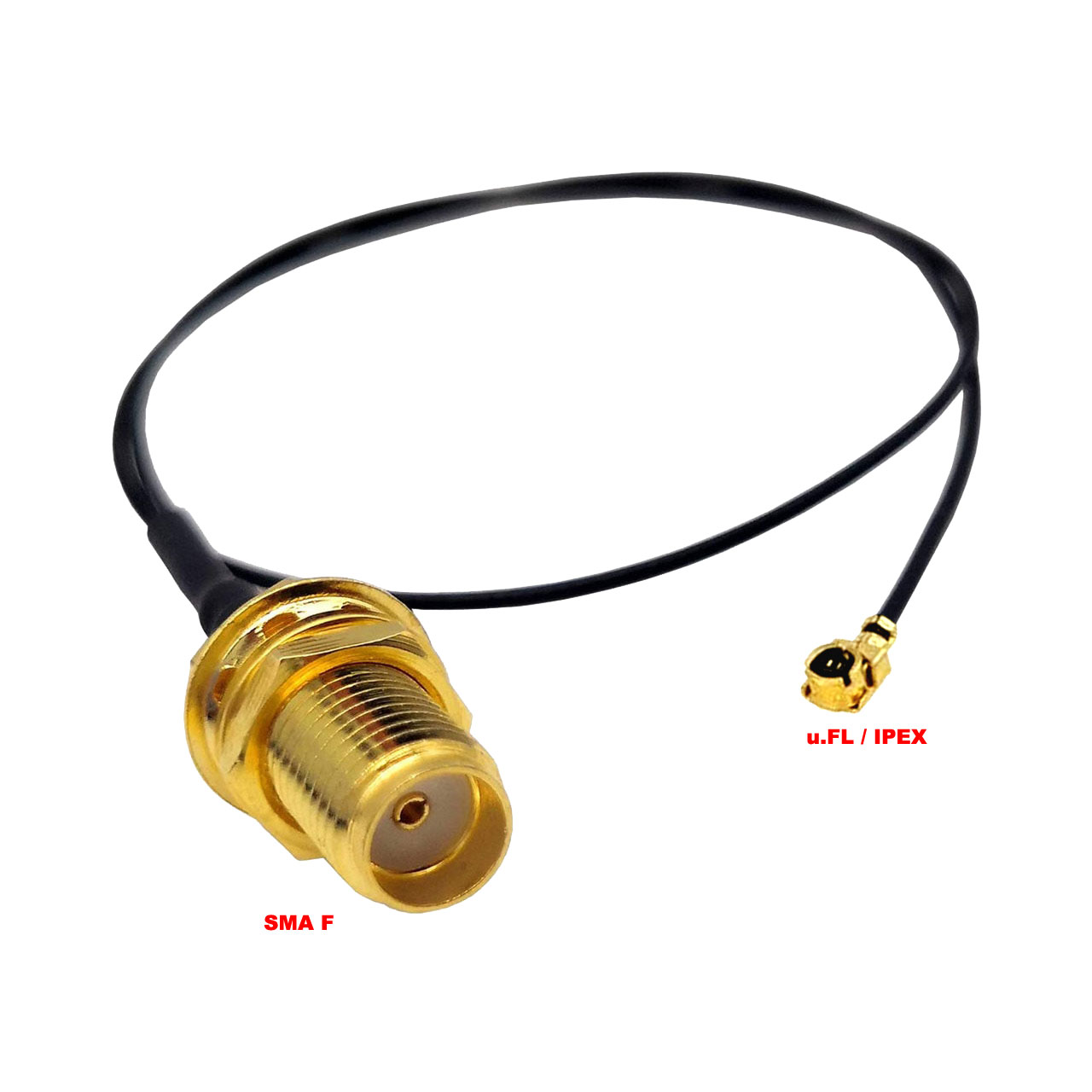 pigtail uFL SMA FEMALE cablu 300mm